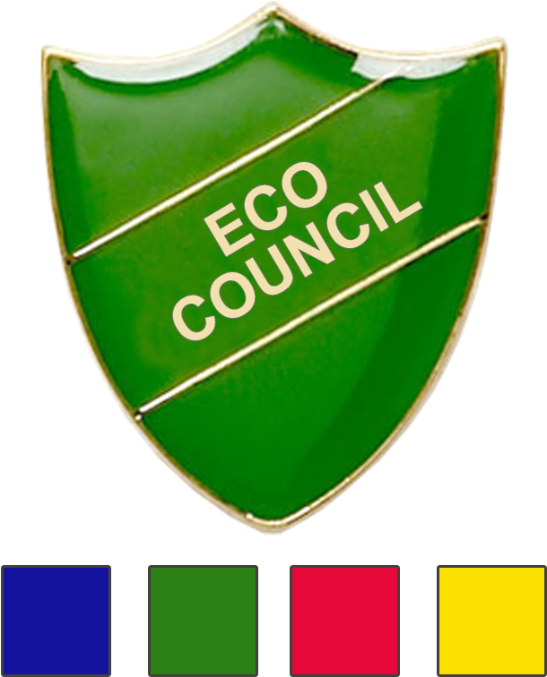 Eco Council School Badges Shield - Emblem (886x888), Png Download