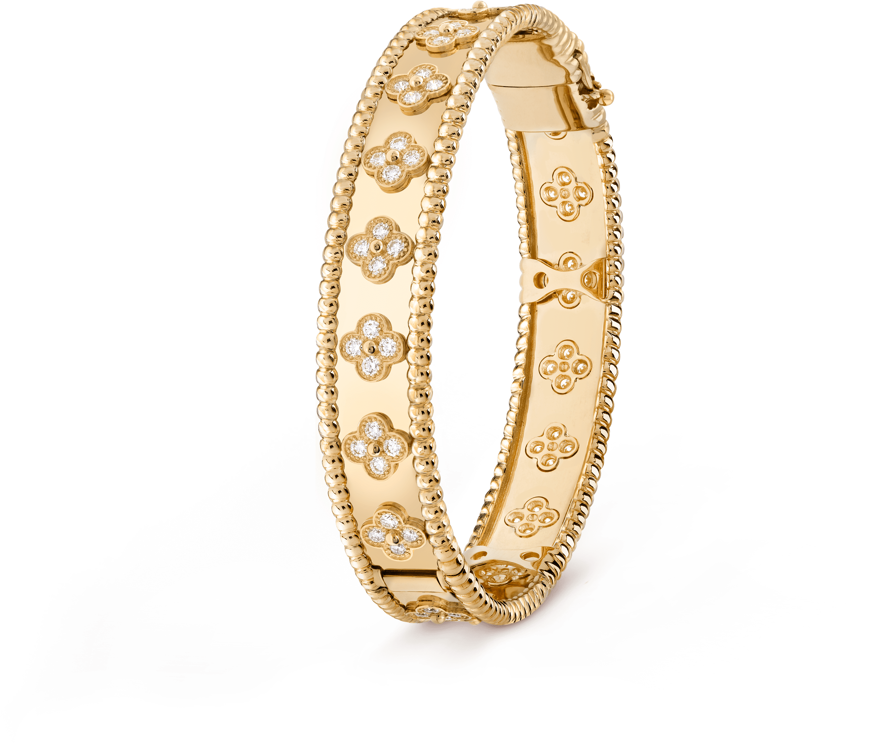 Perlée Clovers Bracelet, Small Model - Bracelet Van Cleef (3000x3000), Png Download