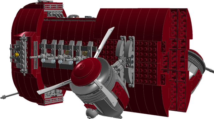 Bigairshipfinal2 - Lego (803x500), Png Download