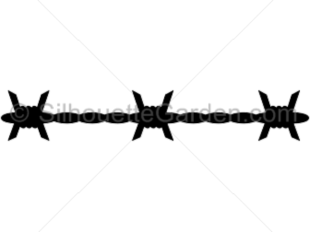 Barb Wire Clipart Tribal - Barbed Wire (640x480), Png Download