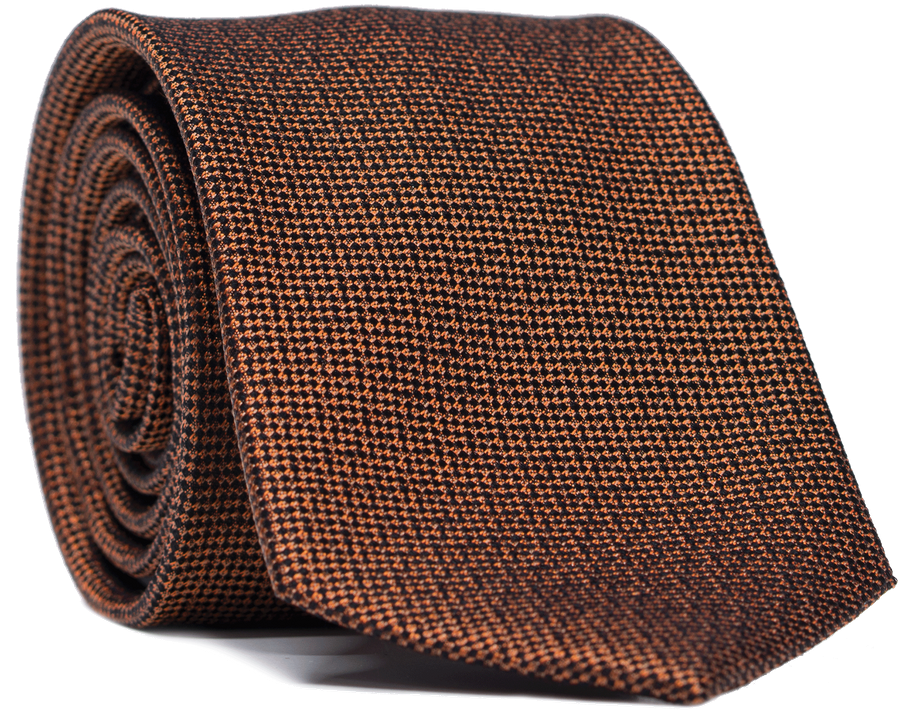 Get The Leighton Texture Tie In Orange Online - Leather (960x1440), Png Download
