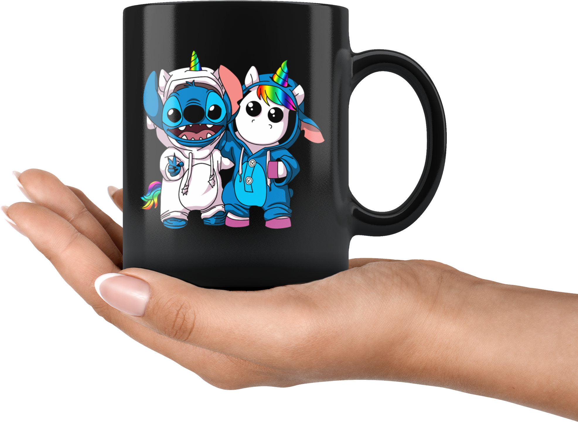 Stitch Disney & Unicorn Mug - Mug (2000x2000), Png Download