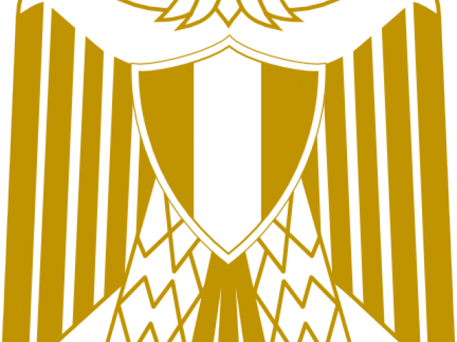 Egypt Flag Clipart Vector - Egyptian Flag Eagle Symbol (640x480), Png Download