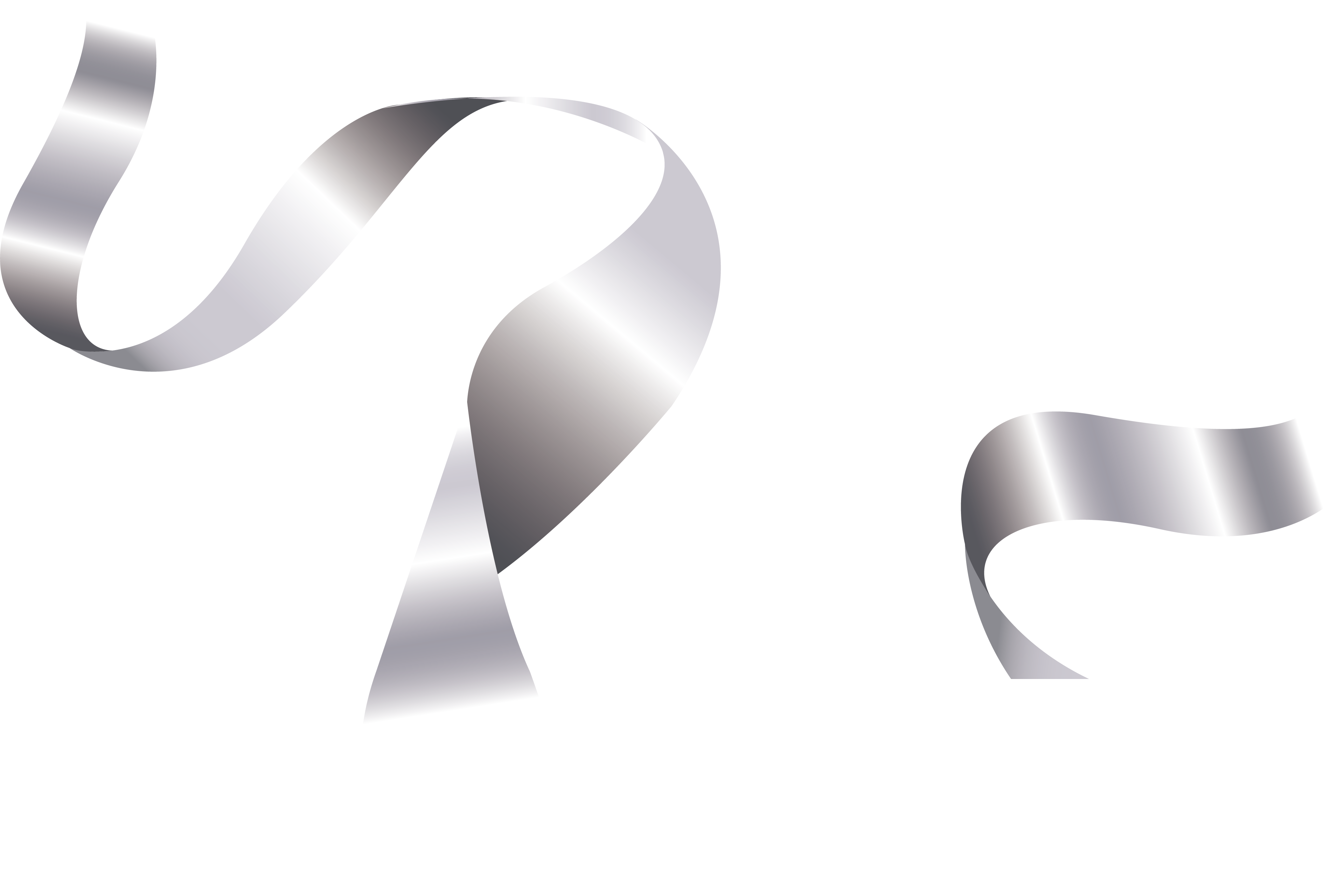 Clipart Freeuse Silk Exquisite Transprent Png Free - Silver Ribbon Png (4107x2754), Png Download