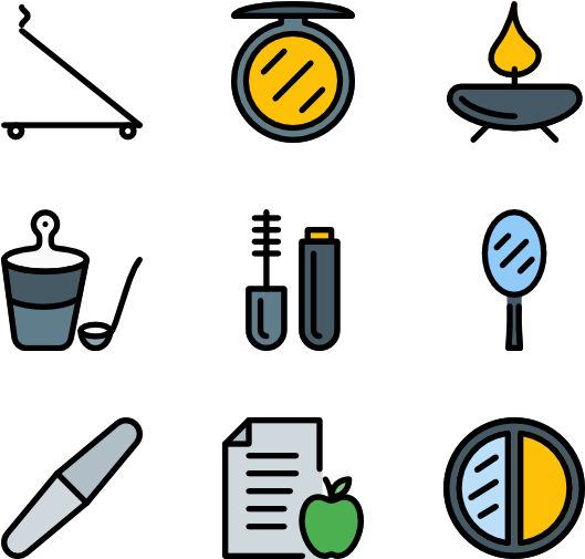 242 Beauty Icon Packs Vector Icon Packs Svg Psd Png (600x564), Png Download