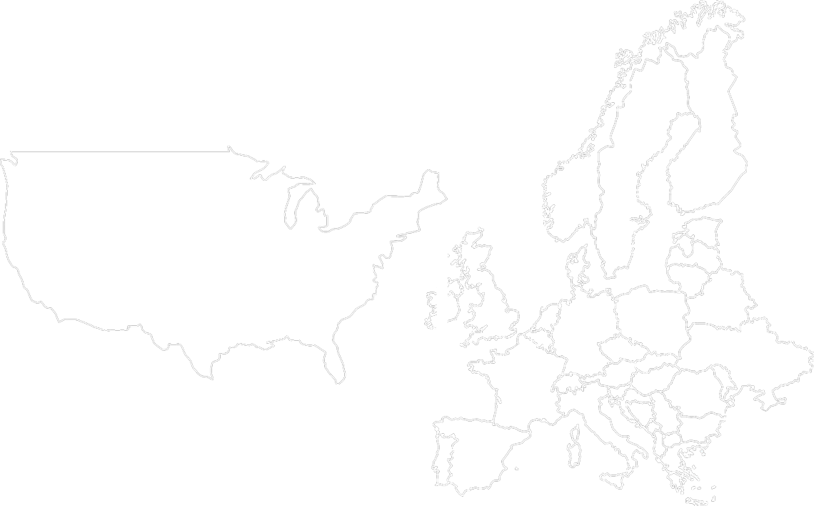 Realised Assets - Map Of Europe (1140x708), Png Download