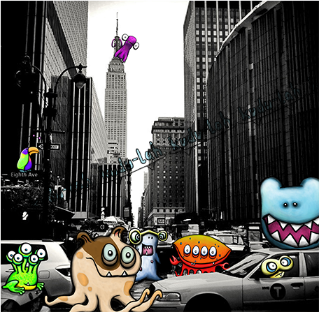 8th Avenue By Kudu-lah / Awesome Critter Artwork Featuring - Skyscraper (600x600), Png Download
