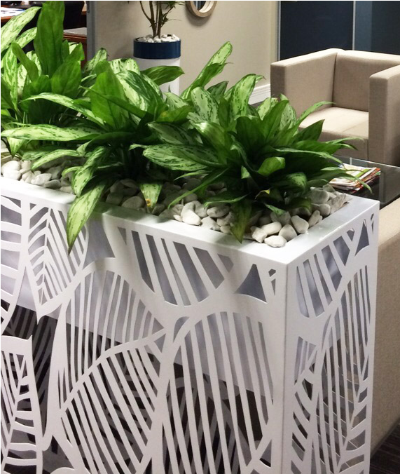 Metallic Botanics Abstract Trough - Flowerpot (720x850), Png Download