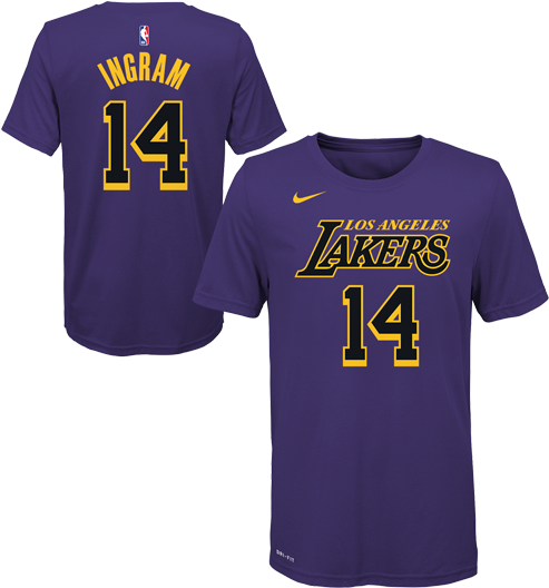 Los Angeles Lakers City Edition Youth Brandon Ingram - Lakers T Shirt City Edition (500x667), Png Download