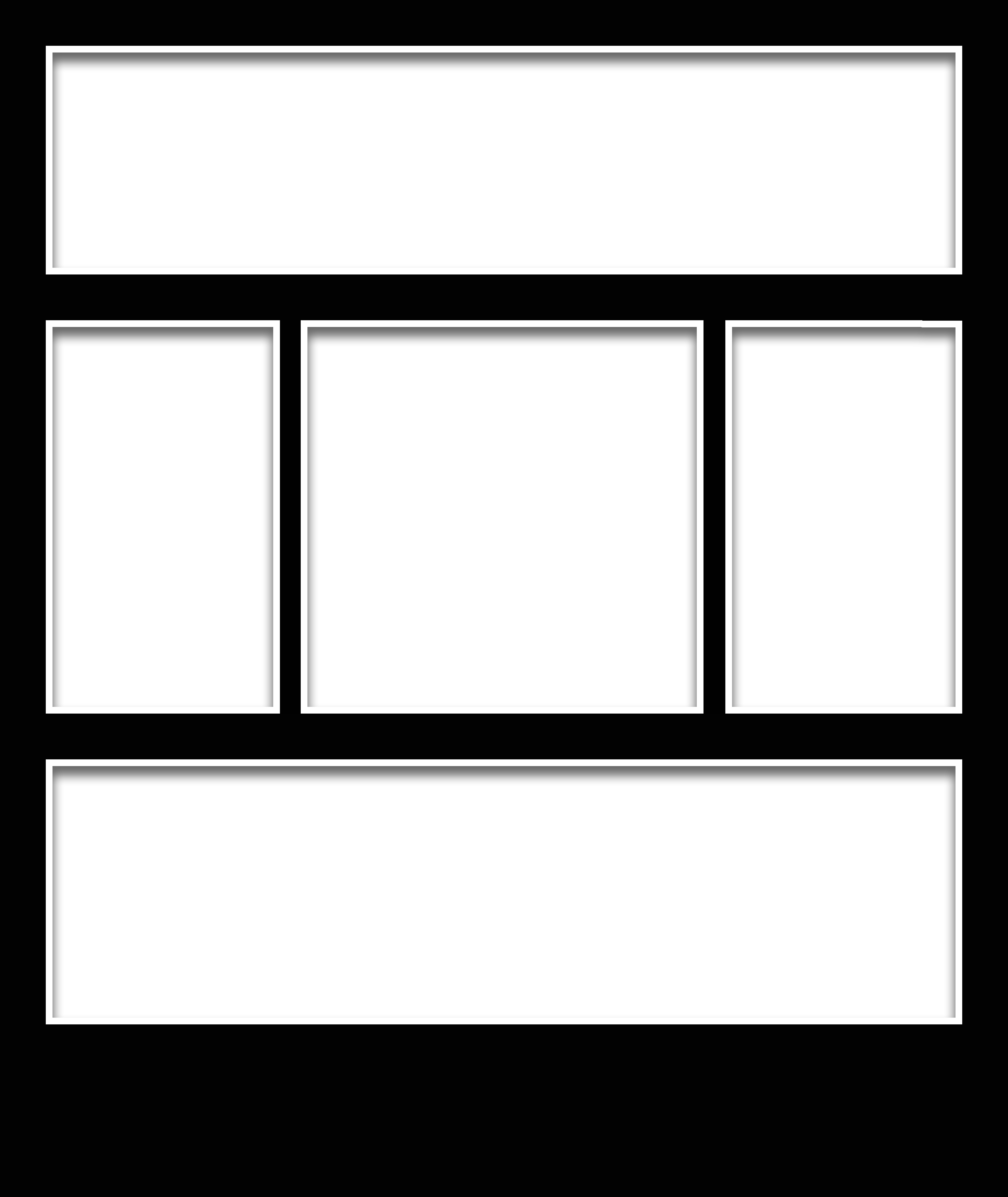 Photoshop Frames Template 47475 - Frame Png Five (4800x5700), Png Download
