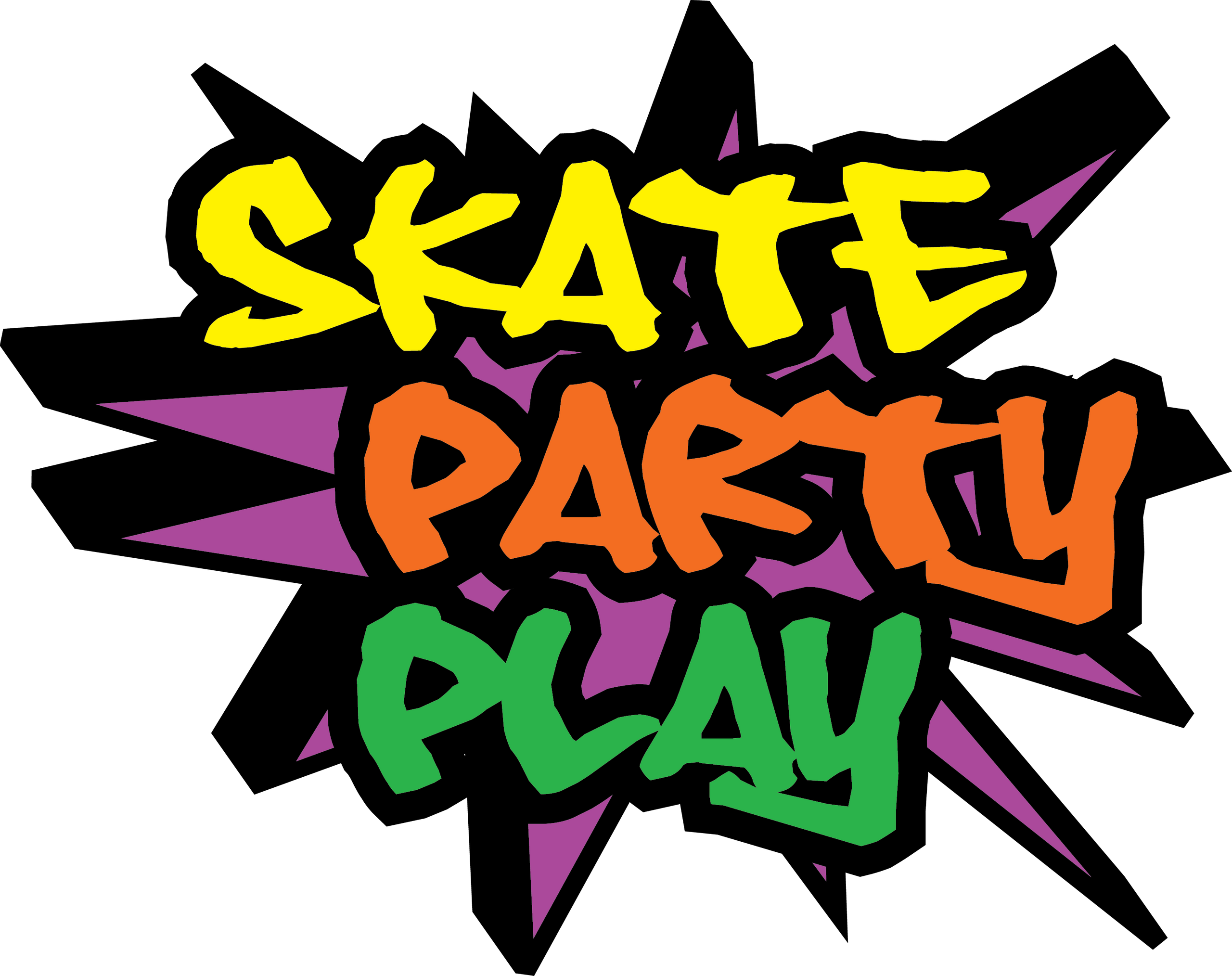 Skate Party Png (2560x2028), Png Download