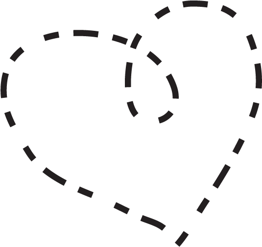 Dashed Love Heart - Circle (616x700), Png Download