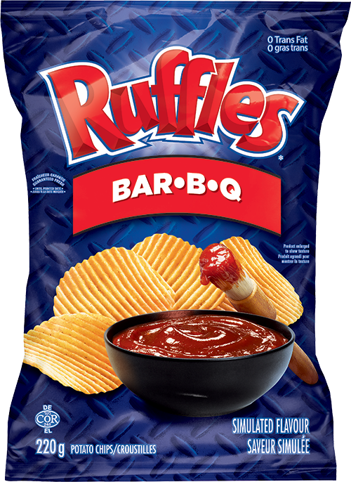 Ruffles® Bar‑b‑q - Ruffles Bbq Chips (500x686), Png Download