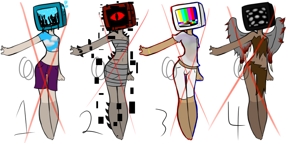 Transparent Download Aesthetics Art Head Transprent - Television Head Art (1000x500), Png Download