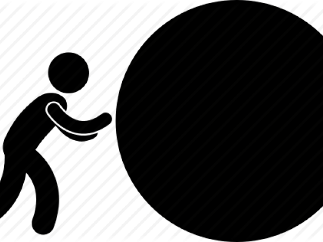 Rock Clipart Big Rock - Circle (640x480), Png Download