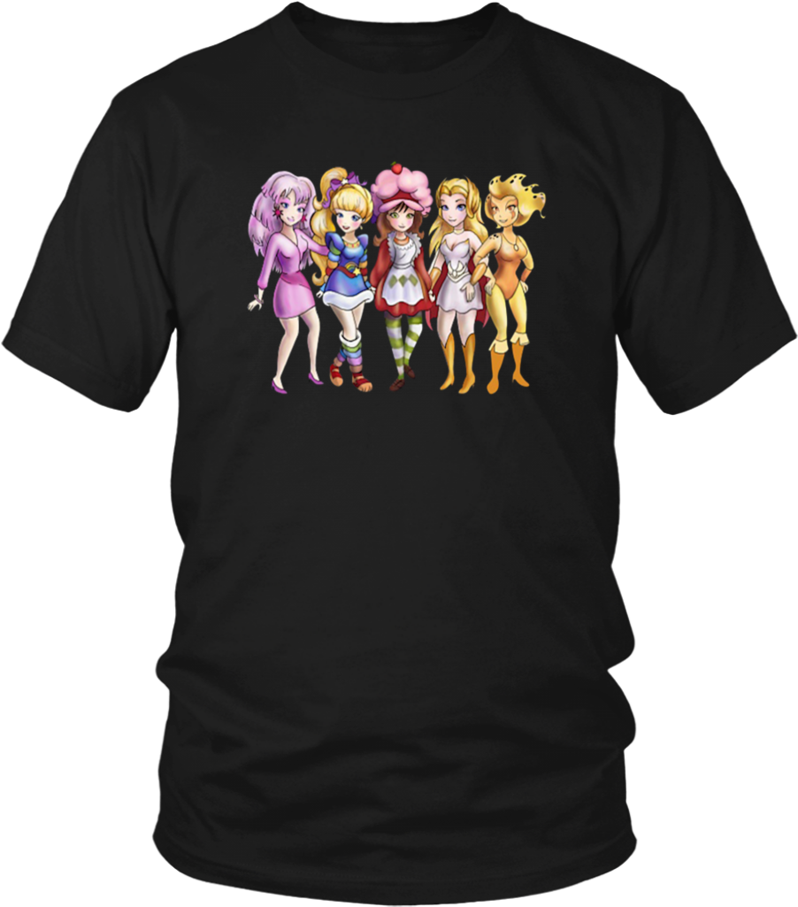 Jem, Rainbow Brite, And Strawberry Shortcake T-shirt - Nevermind That Shit Here Comes Mongo Shirt (1024x1024), Png Download