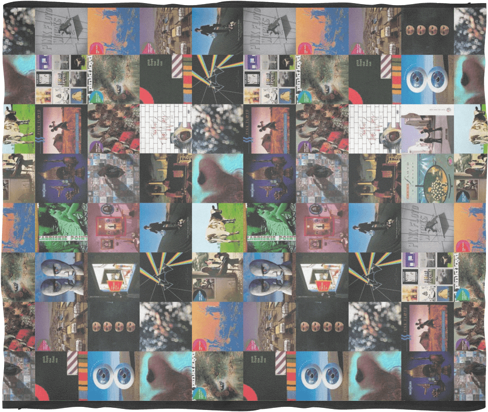 Pink Floyd Albums Blanket - Patchwork (1024x1024), Png Download