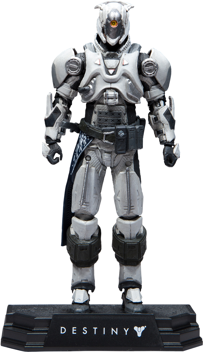 Chatterwhite Shader Vault Of Glass Titan 7” Action - Mcfarlane Destiny New (820x1400), Png Download