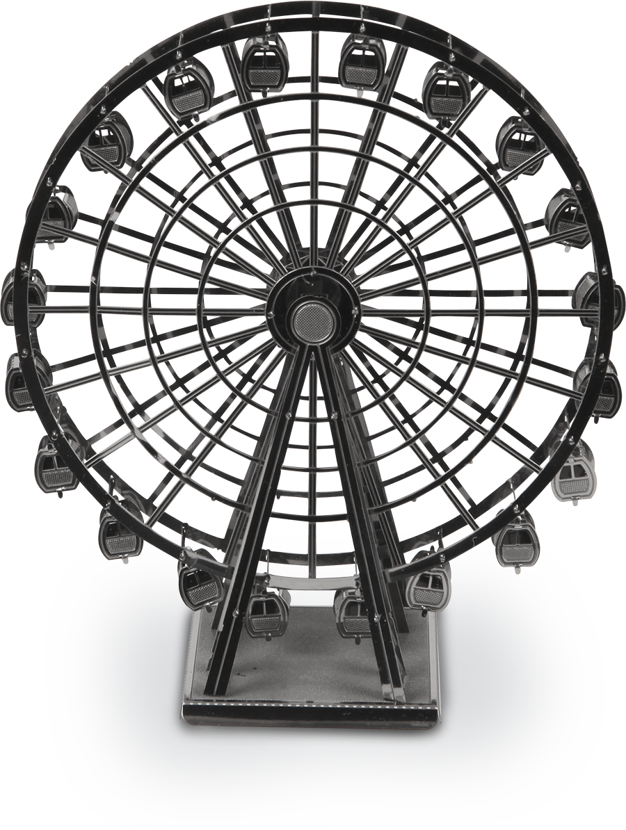Ferris Wheel Drawing At Getdrawings - Ferris Wheel Metal (900x1194), Png Download