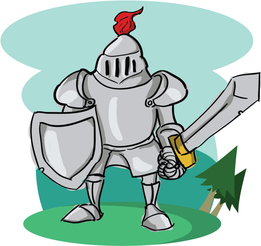 Knight King Queen Riddle - Cartoon (1024x1024), Png Download