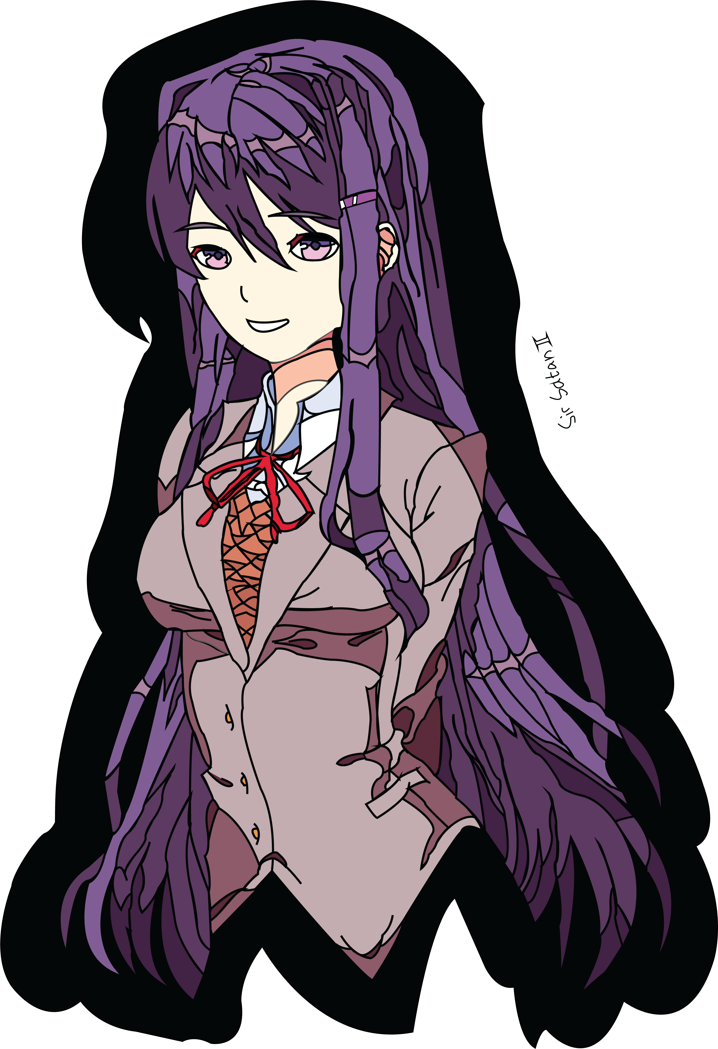 2792 X 4079 10 - Yuri Stabs Self Pmg (2792x4079), Png Download