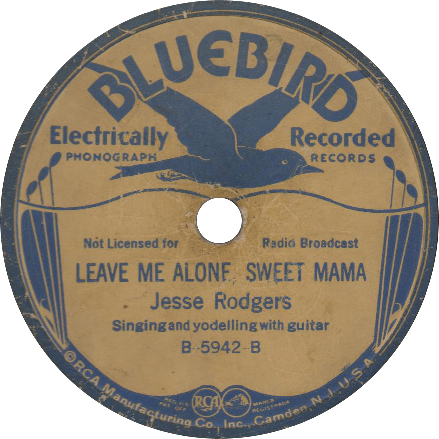Leave Me Alone, Sweet Mama, Recorded January 28, 1935 - Bluebird Records (875x875), Png Download