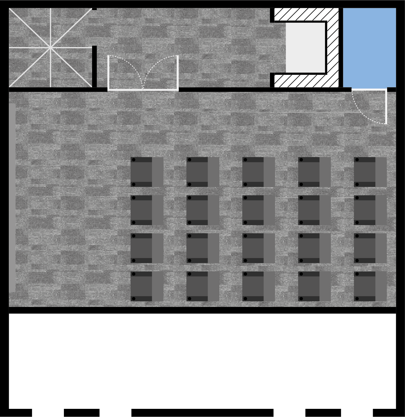 Section Visual Of Bar - Architecture (1293x1330), Png Download