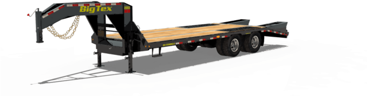 Flatbed Gooseneck Trailers - Trailer (720x445), Png Download