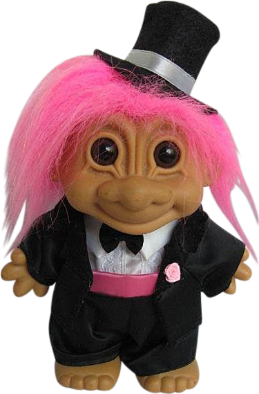 Troll Groom Or Best Man Collectible Doll Made By Russ - Groom Troll (568x568), Png Download