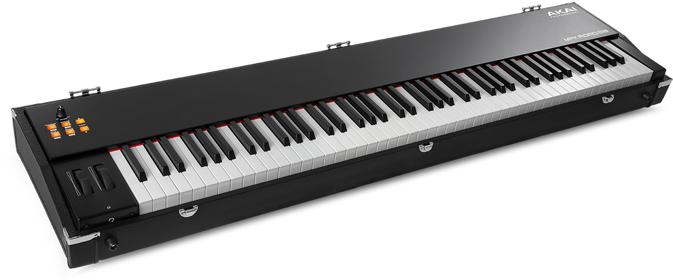 Akai Mpk Road 88 The Road Ready 88 Key Midi Keyboard - Akai Mpk Road 88 (1400x600), Png Download