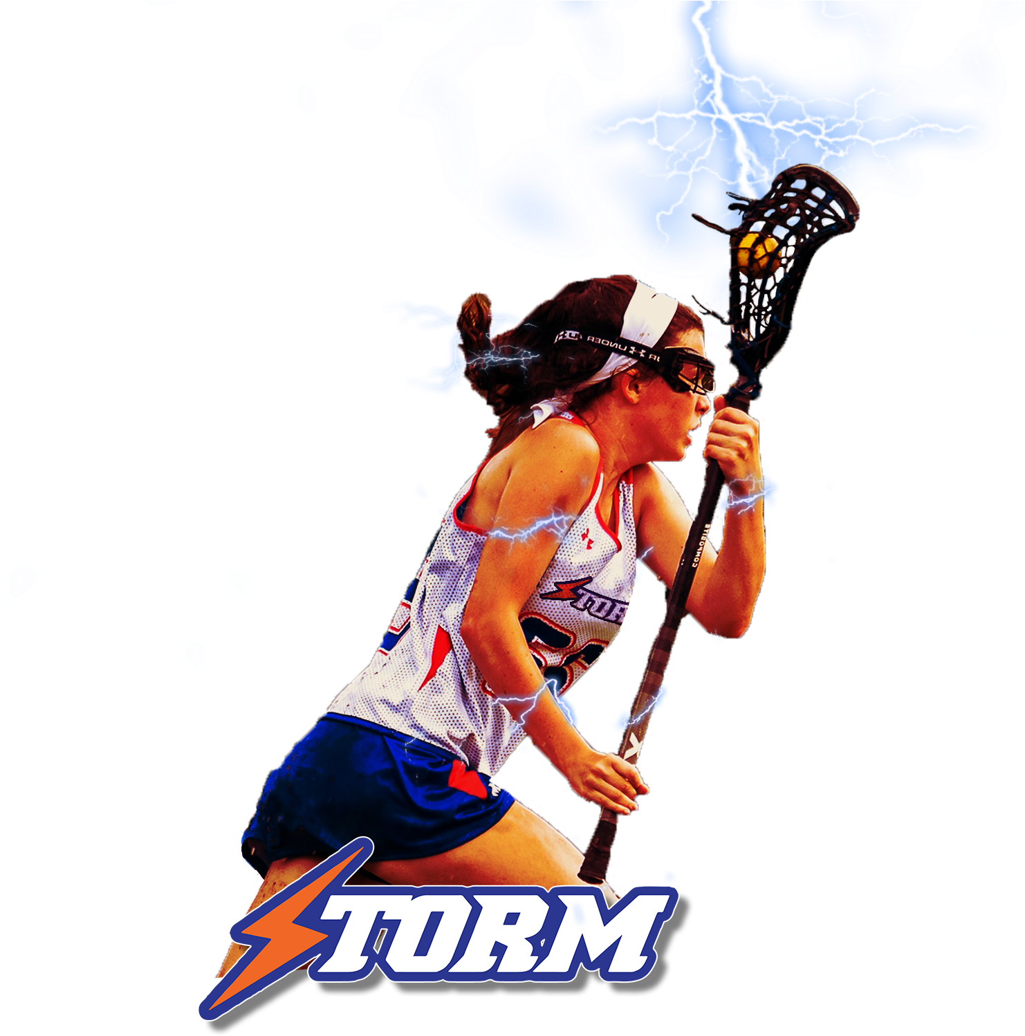 Georgia Lacrosse - - Illustration (1500x1592), Png Download