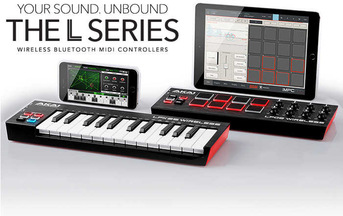 Akai Professional Lpk25 Wireless - Iphone 5 Midi Keyboard (700x580), Png Download