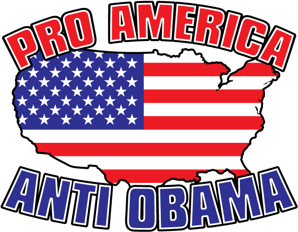 Pro America Anti Obama Usa Flag Gop Conservative Right - American Flag (733x704), Png Download