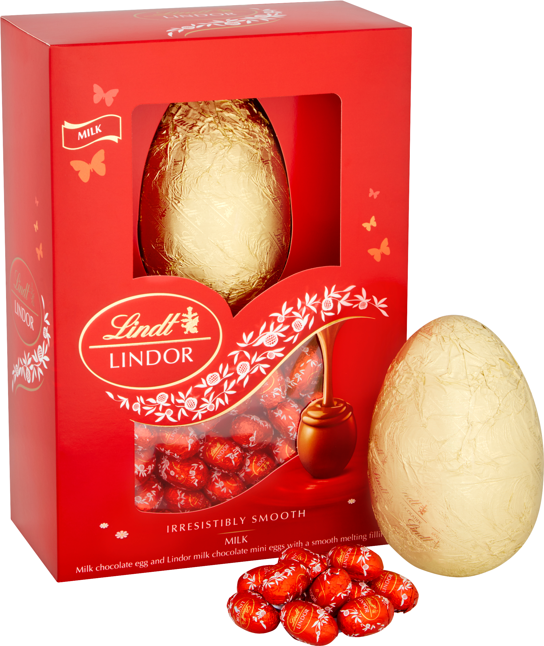 Lindt Lindor Shell Egg Milk 215g - Lindt (2365x2365), Png Download