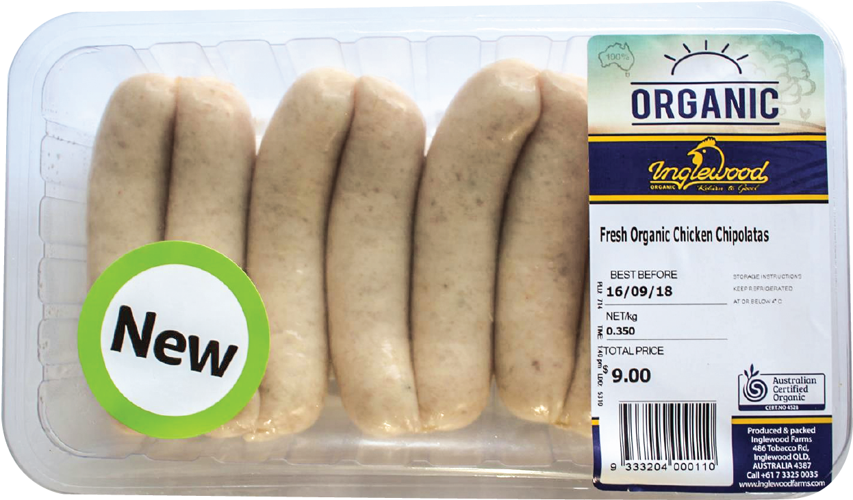 Inglewood Organic Chicken Kebab - Boudin (2001x888), Png Download