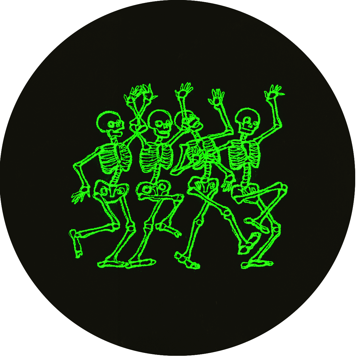 Dancing Skeletons (1201x1201), Png Download