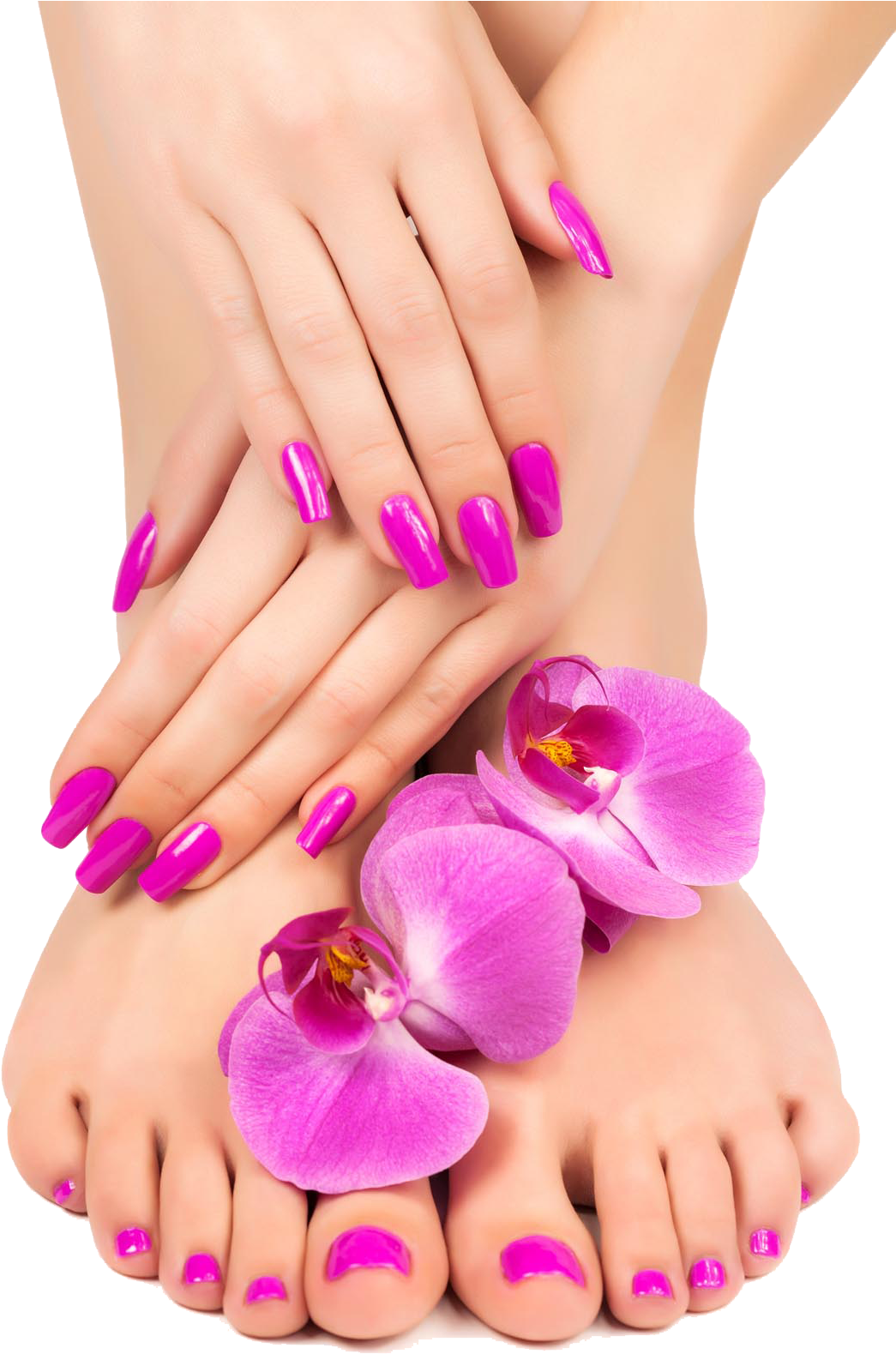 And Feet Close-up Pedicure Lotion Nail Manicure Clipart - Manicure Pedicure Pics Download (1100x1650), Png Download