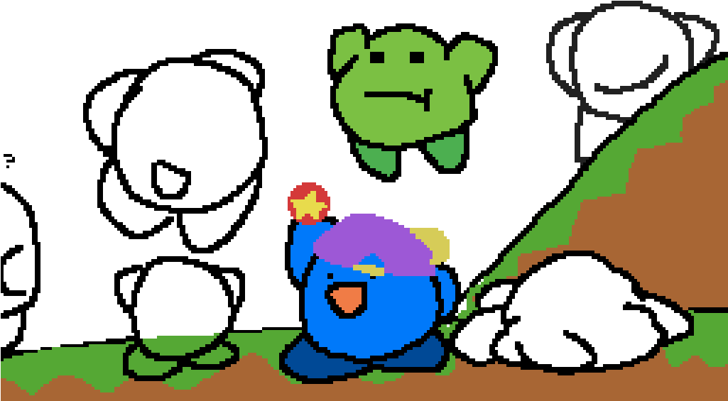 Kirby Collab (1024x576), Png Download