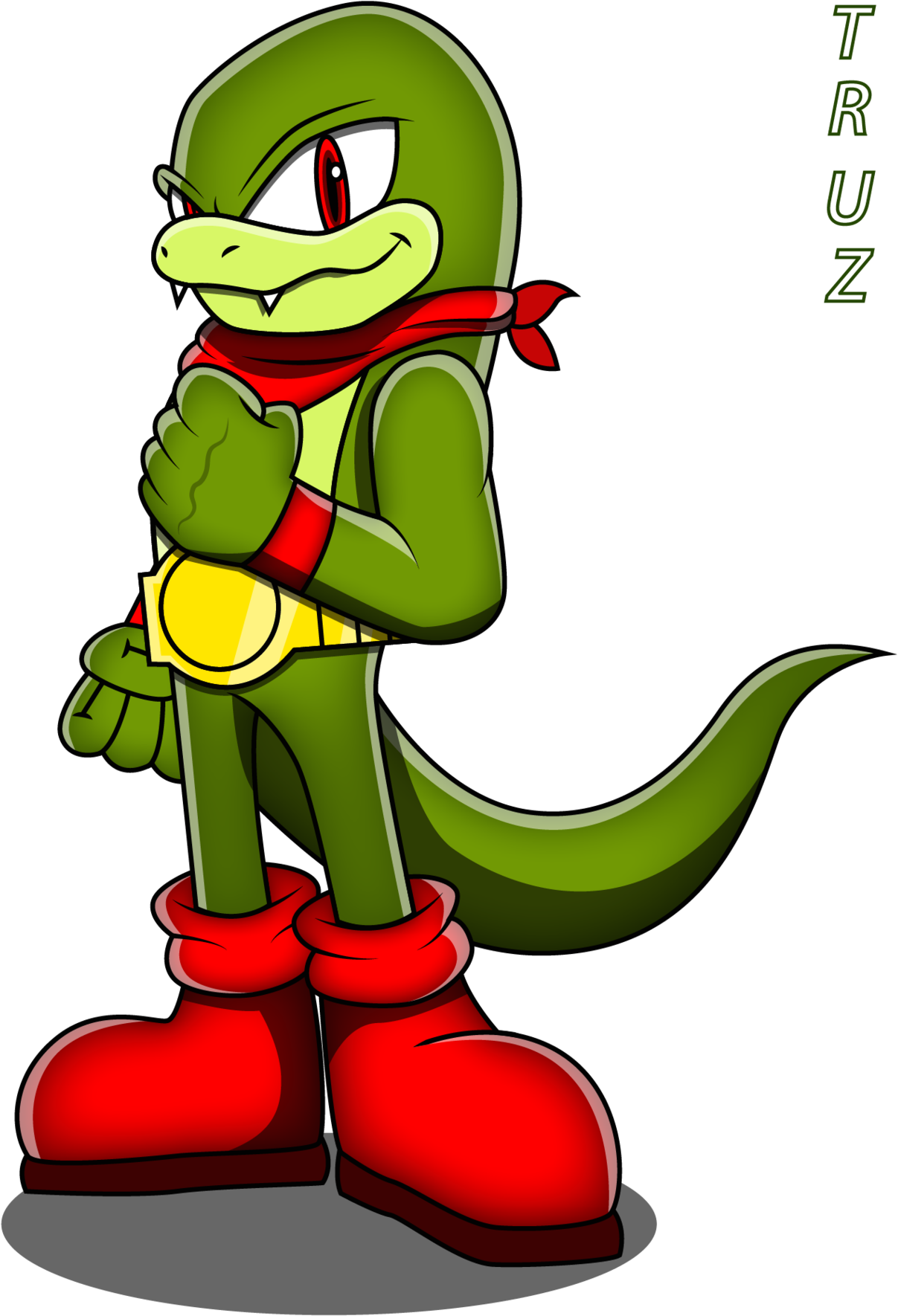 Sonic Komodo Dragon (1280x1811), Png Download