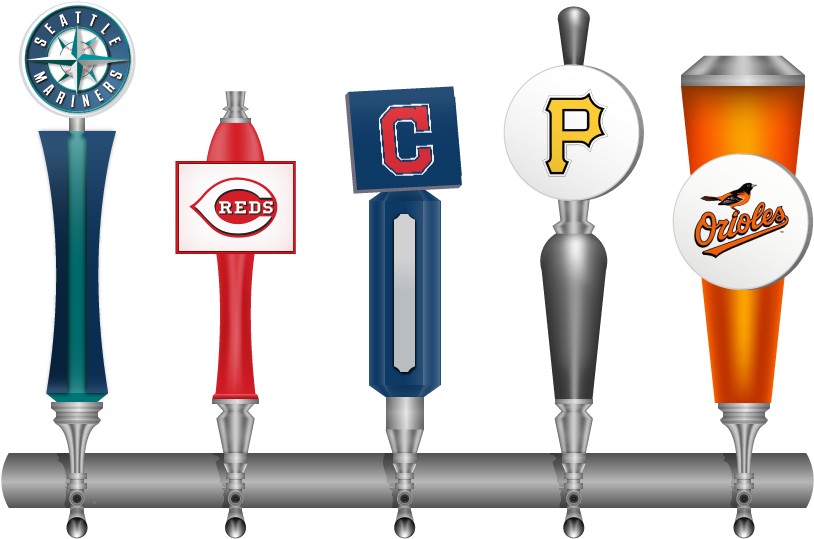 Budweiser Tap Brewery Clip Art Baseball Field Ⓒ - Beer Tap Handles Clipart (960x560), Png Download