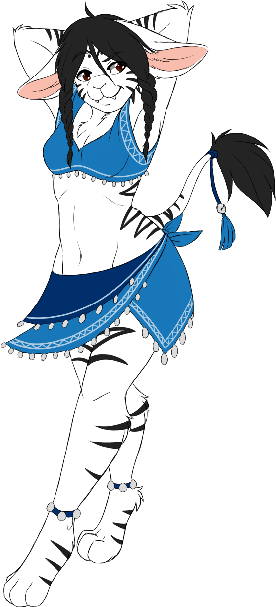 Belly Dancing For Candy - Cartoon (904x1280), Png Download