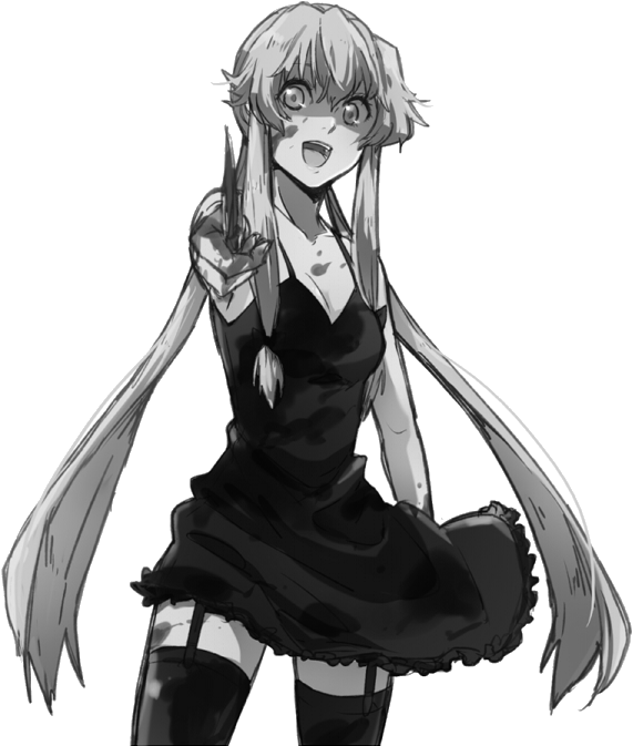 Yuno Sexy Photo - Yuno Gasai De Mirai Nikki (600x684), Png Download