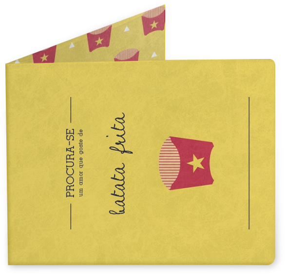 Carteira Procura-se Um Amor Que Goste De Batata Frita - Paper (800x800), Png Download