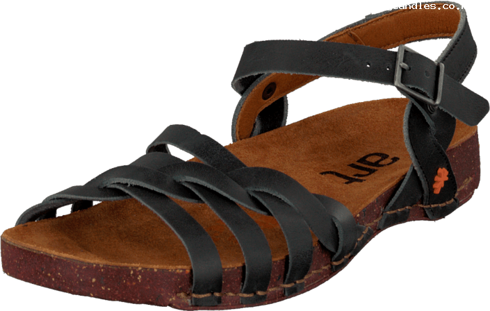 Art I Breathe 976 Black 49855-00 Womens Leather Rubber - Fisherman Sandal (705x448), Png Download