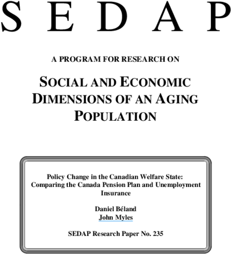 Policy Change In The Canadian Welfare State - Bcrp (600x776), Png Download