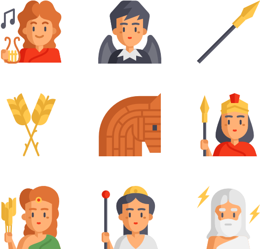 Greek Mythology (600x564), Png Download