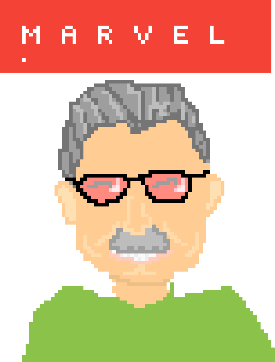 Stan Lee The Real Superhero - Cartoon (1200x1200), Png Download