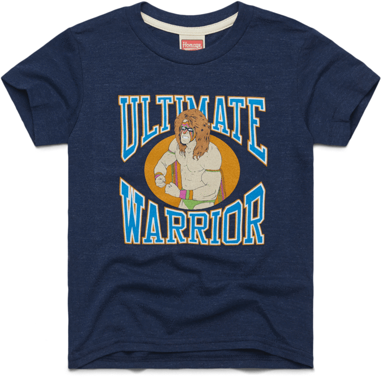 blue ultimate warrior shirt