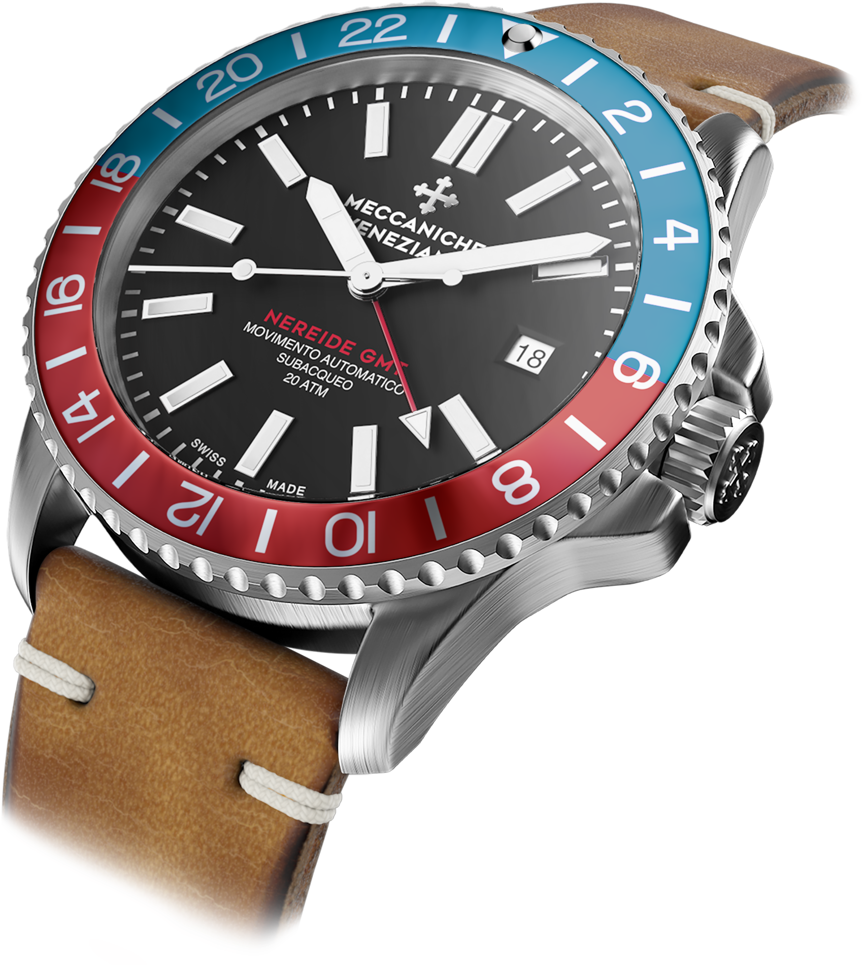 Meccaniche Veneziane Watch Gmt (1847x2057), Png Download