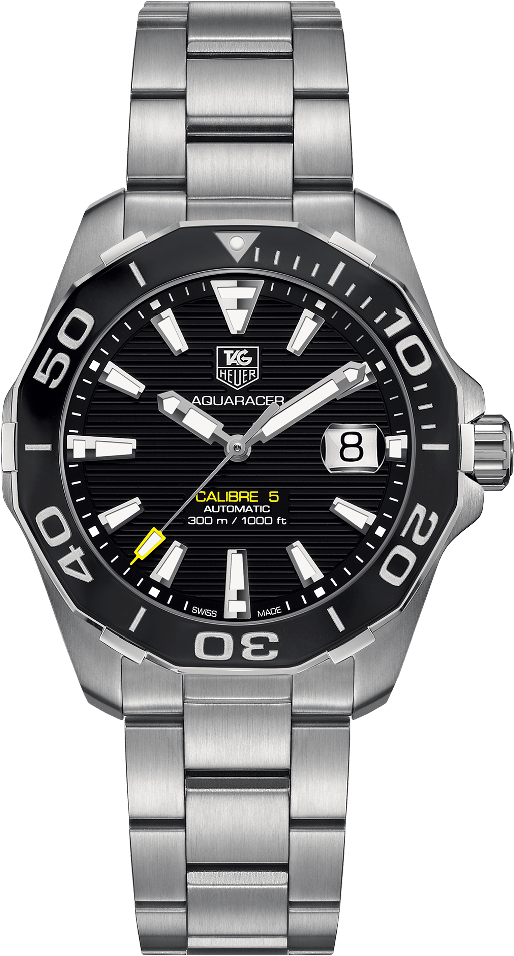 Tag Heuer Aquaracer Calibre 5 (1920x2268), Png Download